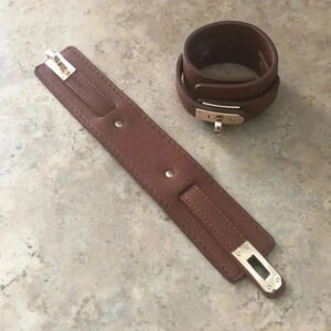 Vegan Leather Twist Lock Bracelet